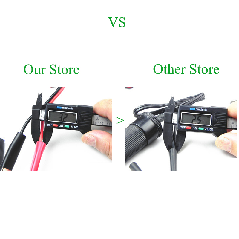 Car Battery Terminal Clip-on Cigarette Lighter Power Socket Adaptor 12v Camping xmas