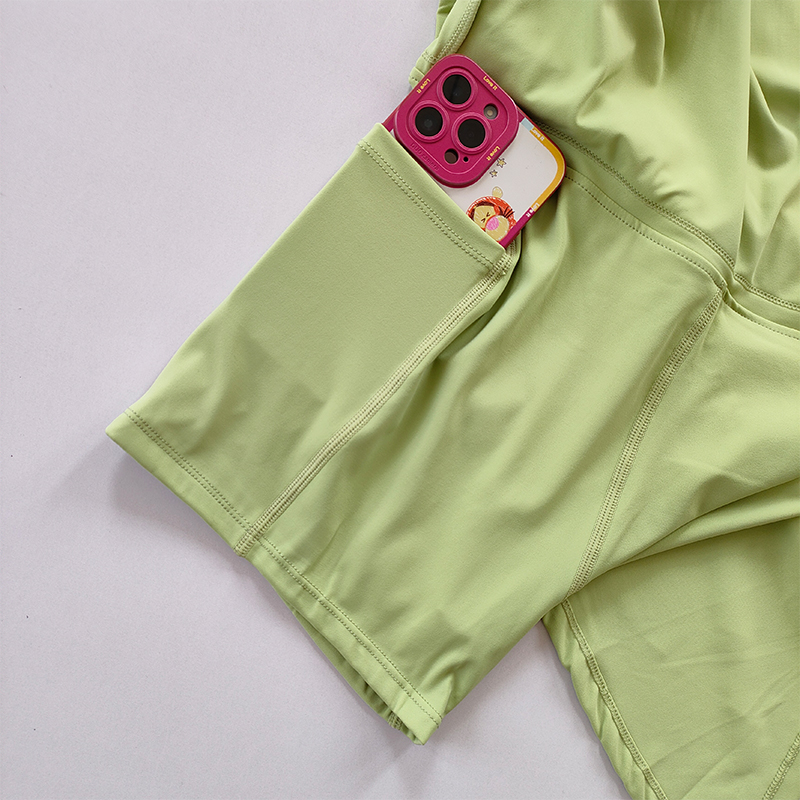 Falda deportiva para Yoga, falda de tenis y bádminton, pantalones de medio cuerpo, falda con bolsillo de secado rápido, falda con correa lateral dividida, pantalones para prendas de vestir