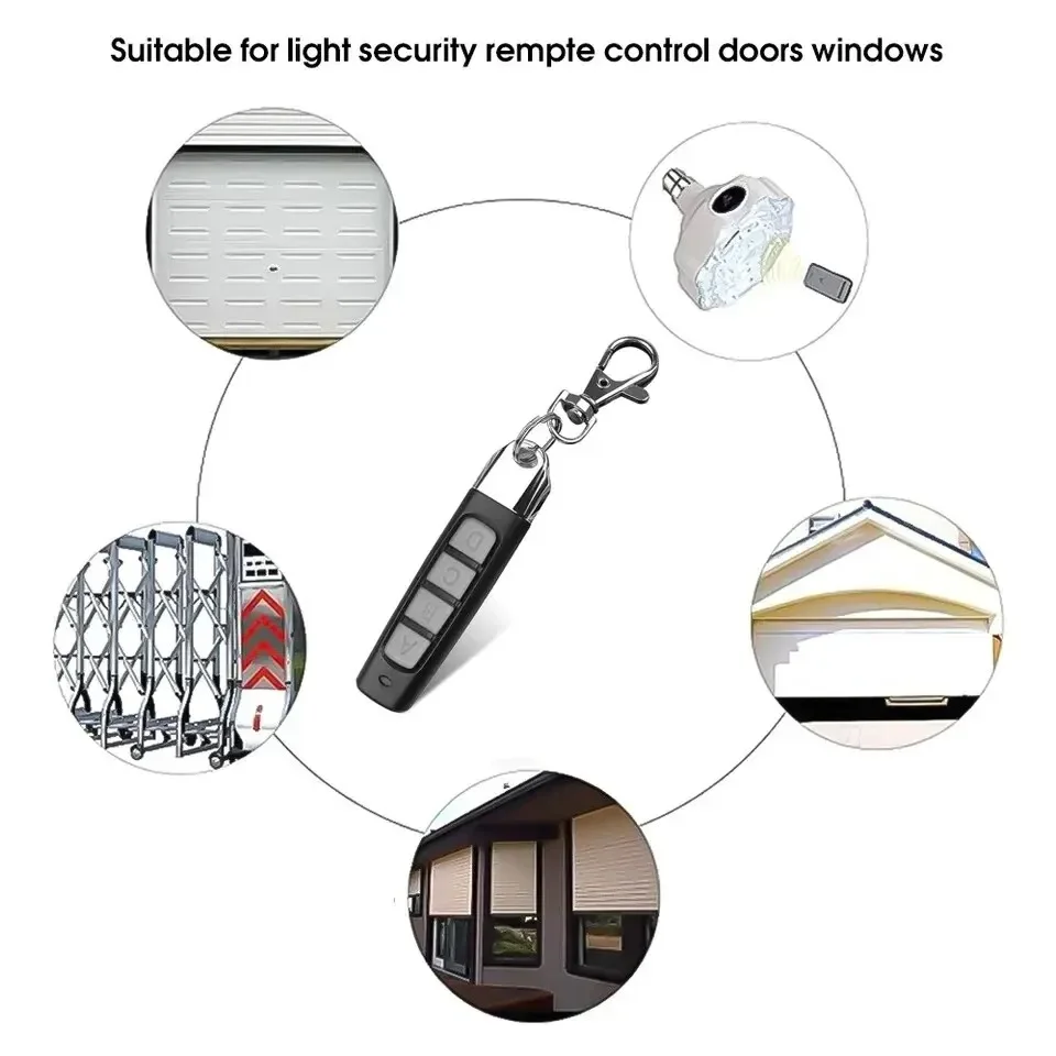 Control remoto de 433mhz, módulo receptor inalámbrico de 433,92 Mhz, transmisor RF, puerta de clonación eléctrica, puerta de garaje con llavero para el hogar