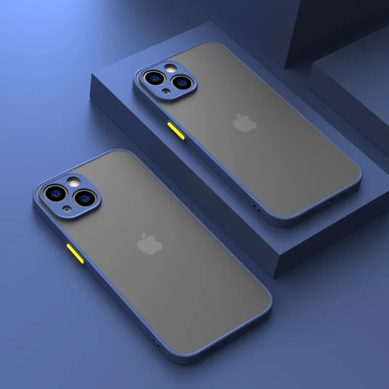 ใหม่เกราะกันชนกันกระแทกสําหรับiPhone 15 11 12 13 Mini 14 Pro XR X Xs Max Plusซิลิโคนปกแข็งCapa
