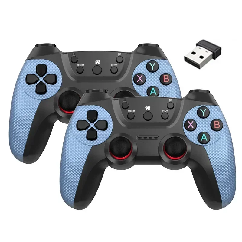 2Pcs Wireless Controller For PC Wireless Game Controller Hand Joystick For Television Computer Androids PC 2.4G Gamepad Remote