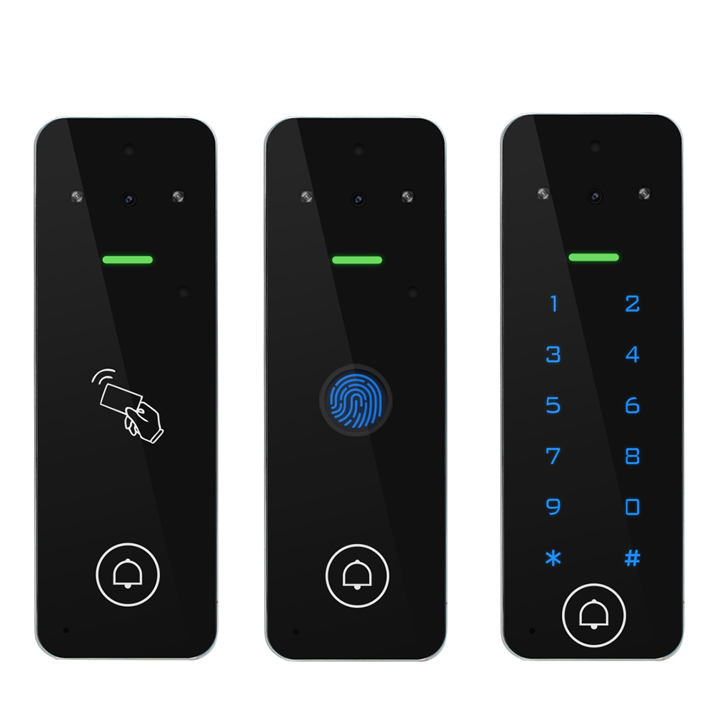 Videoportero Wifi para hogar, videoportero de 1080P, cámara biométrica con huella dactilar, sistema de Control de acceso, apartamento, Tuya Smart Life IP65