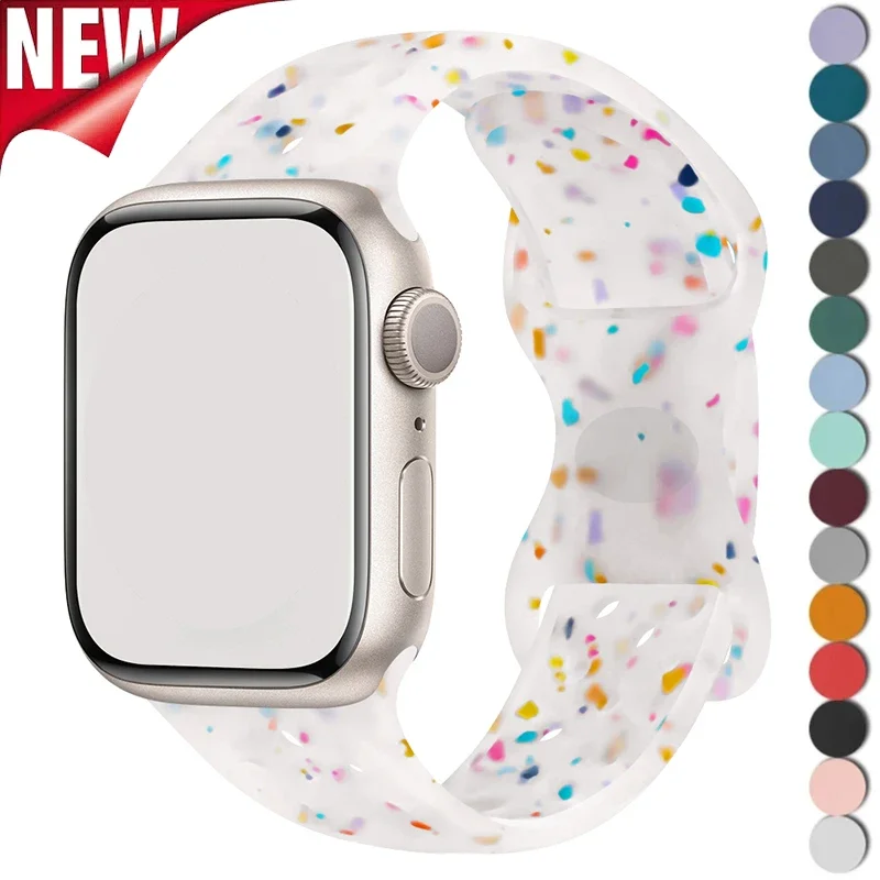 Sports Silicone Strap for Apple Watch Band Ultra 3 2 49mm 46mm 42mm 45mm 44mm 40 41mm Bracelet IWatch Series 11 10 9 8 7 6 SE 3
