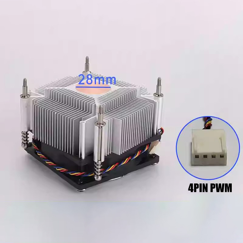 Cooler de ar da cpu de 80mm 4pin pwm ventilador do radiador do pc para intel 2011 x79 x99 ventilador da cpu