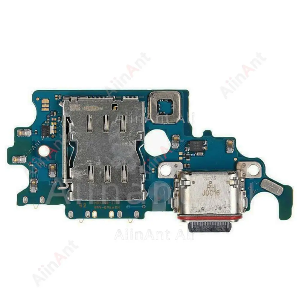 AiinAnt Original Doca USB Carregador Placa Conector Porta Carregamento Cabo Flex For Samsung Galaxy S21 Ultra Plus FE S21+ G998B G998U G996B G996U G991B G991U G990B G990E G998N G996N G991N G990U Spare Parts