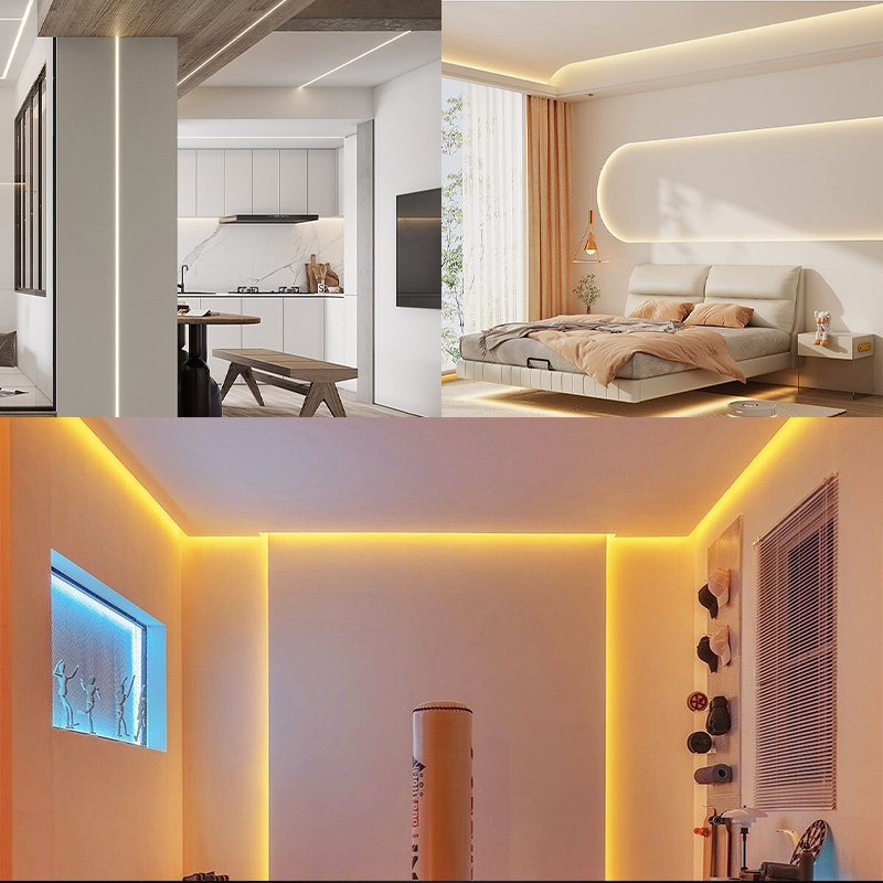 Bande Lumineuse LED avec Capteur d'Ondulation et Balayage à la Main, Rétro-Éclairage pour TV, Cuisine, Sous Cabinet, DC 5V, USB 2835
