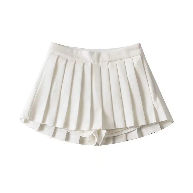 Mooyufon Sexy Vrouwen Geplooide Rokken Hoge Taille Zomer Vintage Mini Rokken Koreaanse Tennis Student Wit Ontworpen Dansrok