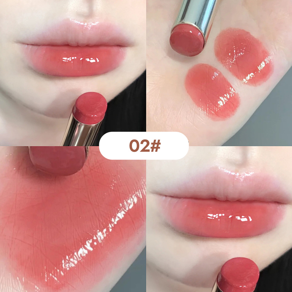 Seidig glänzender Lippenstift Gege Bear Pump Lips Moisture Water Bomb Bequemer, ultrascharfer, antihaftbeschichteter Lippenbalsam