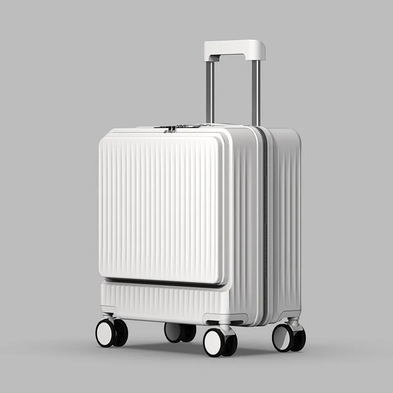 Kabinengepäck mit Frontöffnung und USB-Telefonständer, kleiner Passwort-Koffer, Handgepäck-Trolley, 45,7 cm, 50,8 cm, Unisex-Reisetasche