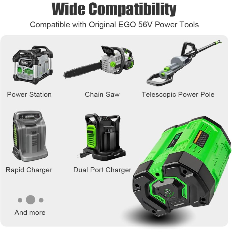 56V 10.0Ah Replacement for 56V Battery Compatible with  56V Lithium Battery BA2800 BA2800T BA4200