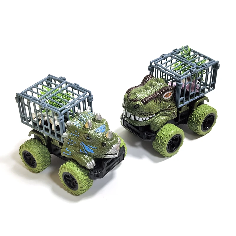 Trägheitsauto Dinosaurier LKW Spielzeug Monster Truck Transport LKW Spielzeug mit Dino Figuren für Jungen Kleinkinder T-Rex Dinosaurier Spiele