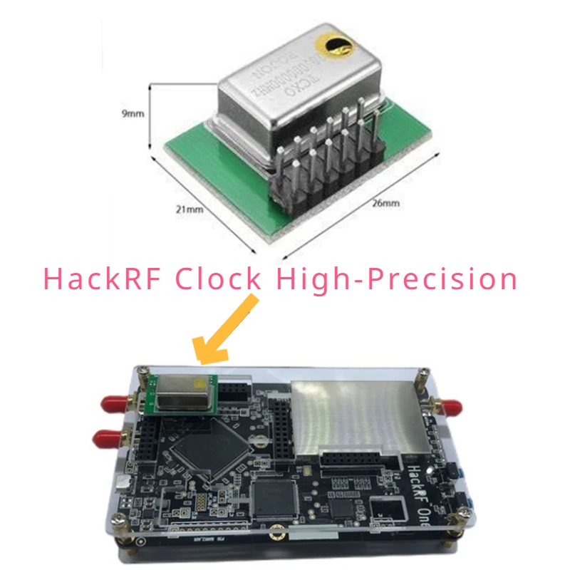 E-Electronic HackRF Clock orologio esterno TCXO ad alta precisione PPM0.1 è adatto per esperimenti GPS HackRF One