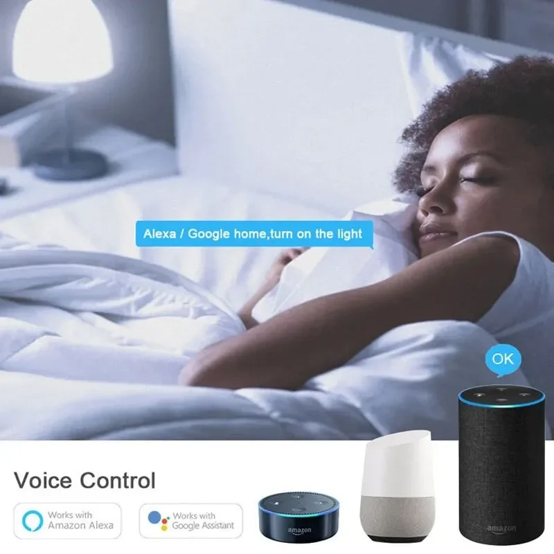 音声制御電球 RGBCW 100-240V スマートライフ電球サポート Alexa Google Home スマート電球 E27 9W WiFi バブル調光可能な LED ライト