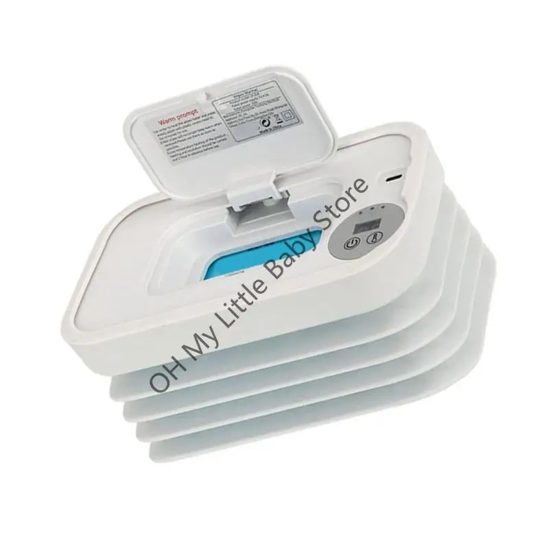 M76C Sistema aquecimento lenços umedecidos infantis portáteis Controle temperatura ajustável Plástico Design