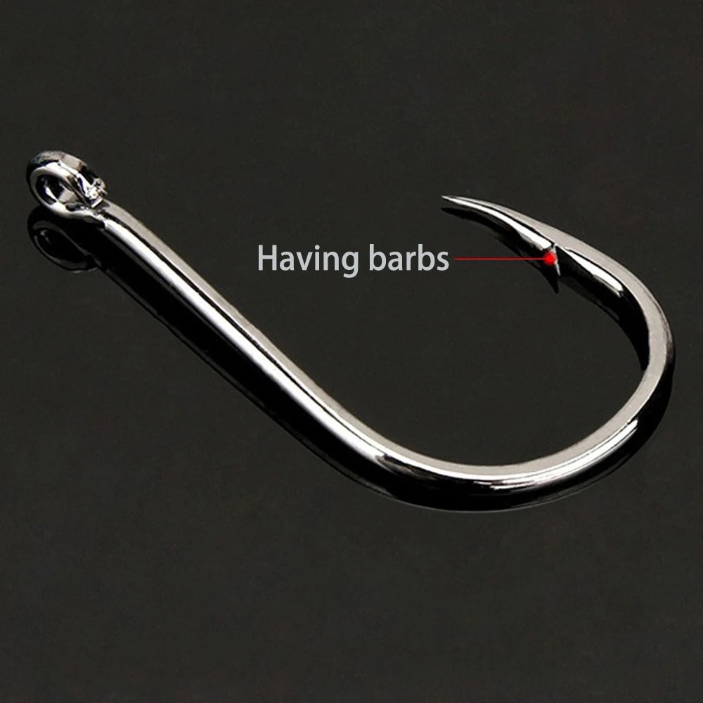 1000PCS Fishing Hooks Set High Carbon Steel Sharp Durable Barbed Fishhook Rock Fishing Equipment Gear Tackle Accessories