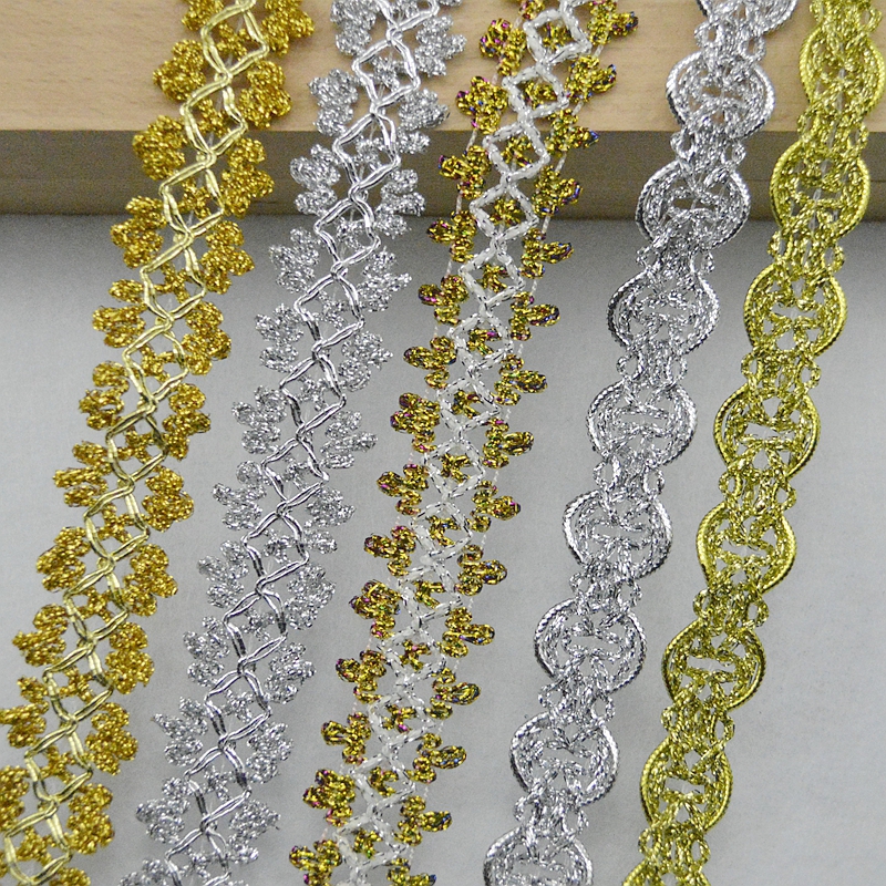 5 Meter/16,4 Fuß Neue Spitze Gürtel Kleidung Zubehör DIY Vorhang Spitze Kleidung Zubehör Doppelseitige Spitze Polyester Spitze