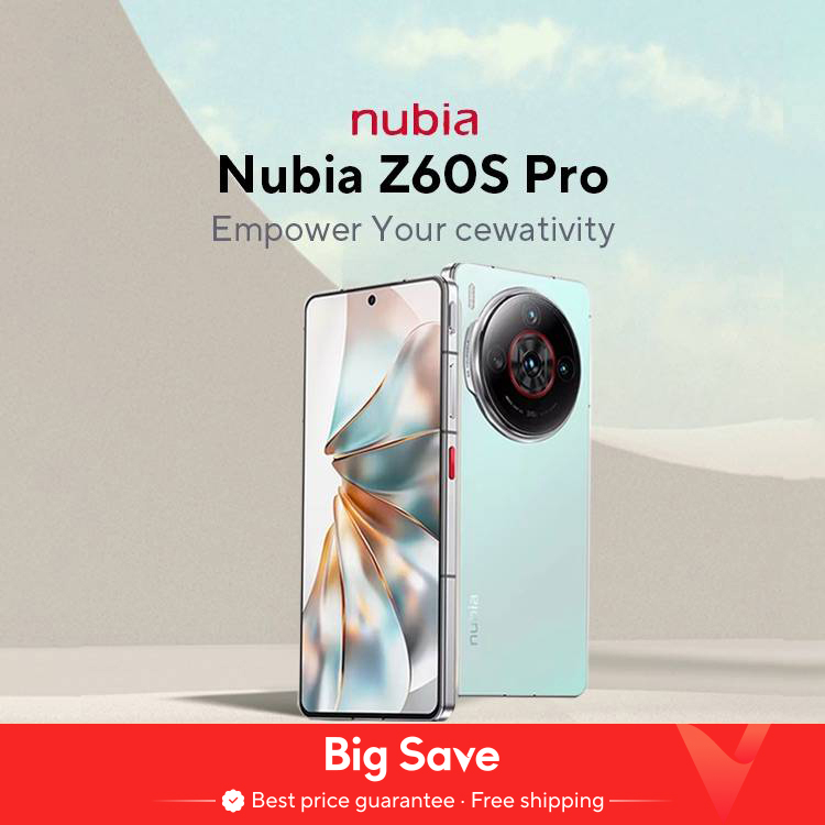 Nubia Z60S Pro versión Global 5G Smartphone Snapdragon 8 Gen 2 MyOS 14,0 120Hz pantalla AMOLED de 6,78 pulgadas 50M + 50M + 8M 5100mAh NFC