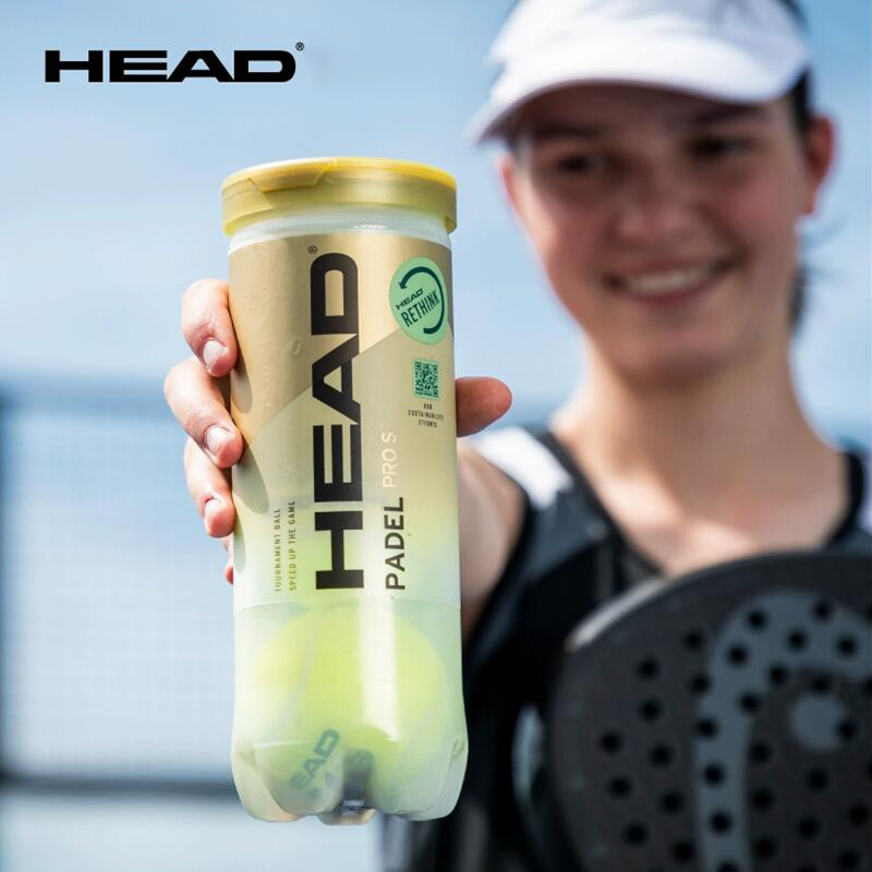 Bola de padel controlada na cabeça, bola de treinamento para torneio de tênis, 1 lata = 3 bolas