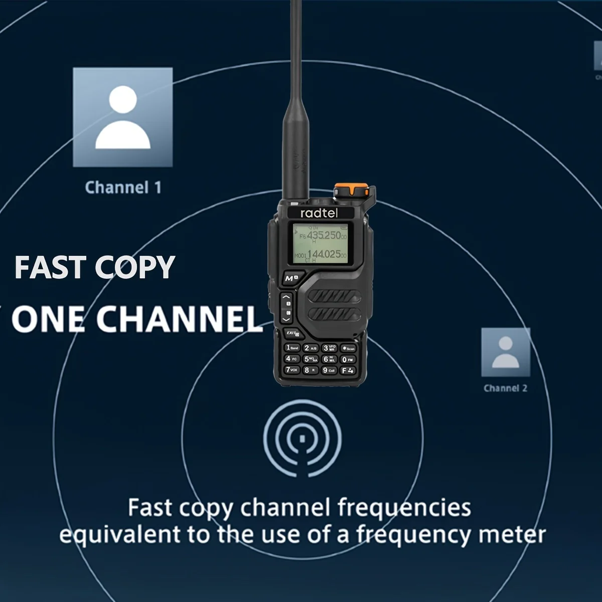 Radtel RT-590 Air Band Walkie Talkie Amateur Ham Zwei-Wege-Radiosender UHF VHF 200CH Vollband HT mit NOAA-Kanal AM Satcom
