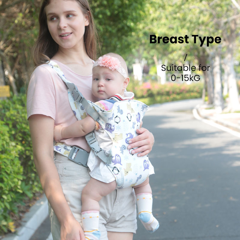 ใหม่ 0-48 เดือน Ergonomic Baby Carrier เด็กทารก Hipseat Sling ด้านหน้า Kangaroo Baby Wrap Carrier สําหรับเดินทางทารก