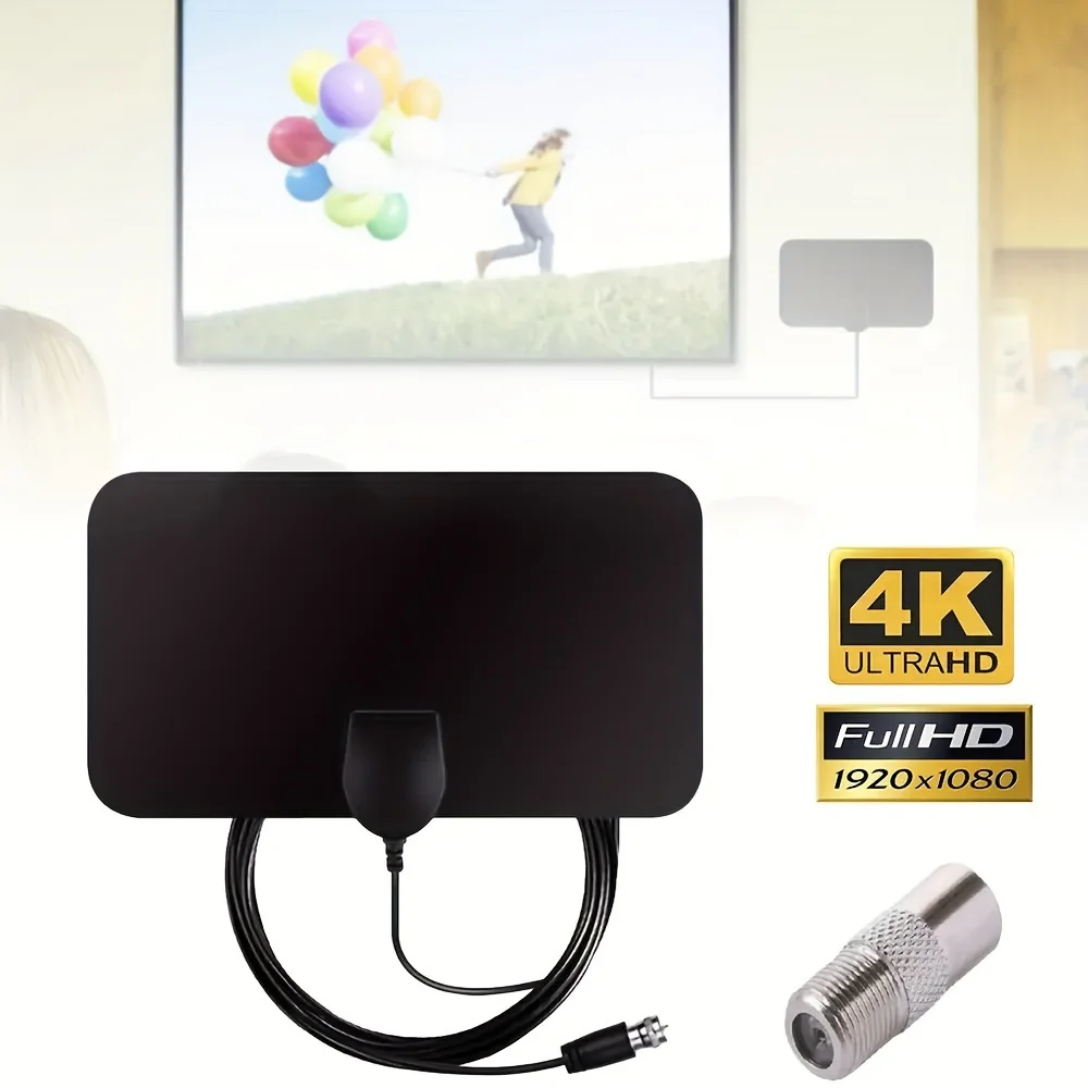 4K 1080p para Smart TV Antena de TV inteligente Antena de TV digital 2023 Última antena HD portátil Soporte interior