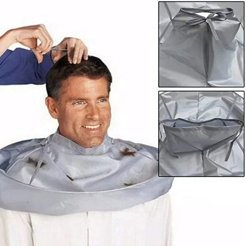 Capes de paraguas para corte de pelo, capa de corte de pelo, tinte para el cabello de tela, capa de corte de pelo tridimensional transpirable para el hogar, herramienta de corte de pelo plegable
