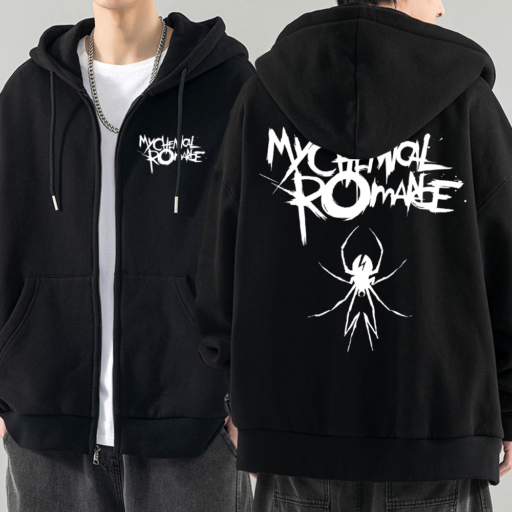 Rock Band My Chemical Romance Mcr Dead Zipper Hoodie Black Parade Punk Emo Zip Up Sweatshirt Männer Mode Hoodies Jacke Mäntel