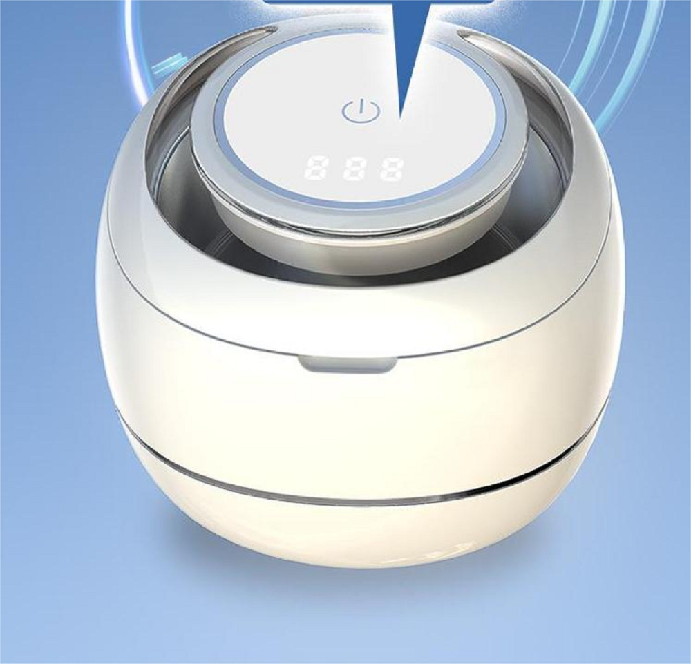 Ultrasonic Cleaner For Retainers Dentures Jewelry Cleaning Machine Mini Portable UV Ultrasonic False Teeth Retainer Cleaner