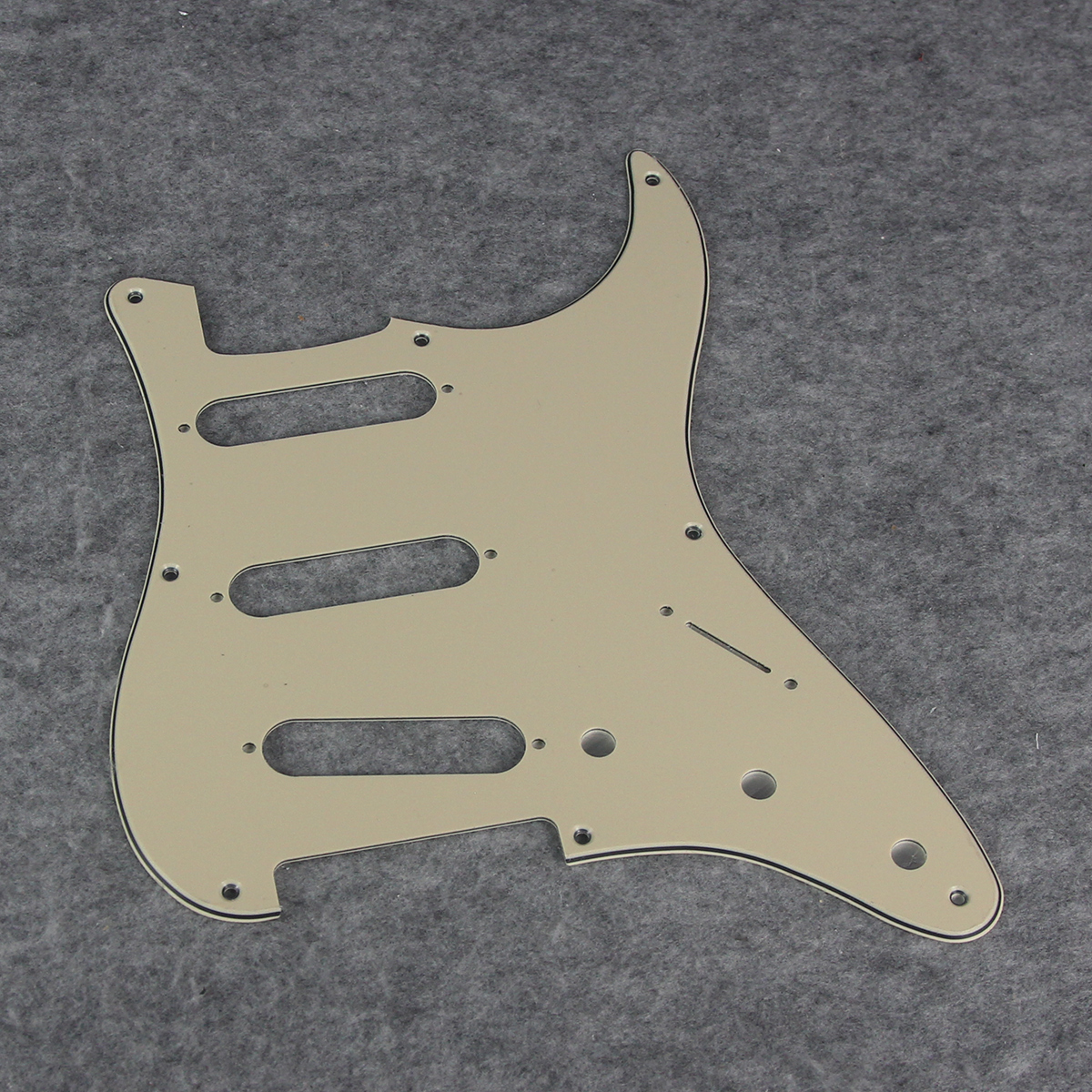 FLEOR Set of Vintage 8 Holes SSS ST Guitar Pickguard Scratch Plate Back Plate & Screws