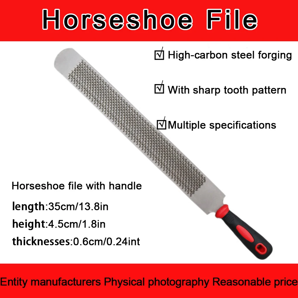 8/14 pollici Double Sided Zoccolo di Cavallo Raspa Zoccolo di Cavallo Strumento di Taglio Farrier Zoccolo File Coltelli Zoccoli Accessori Equestri