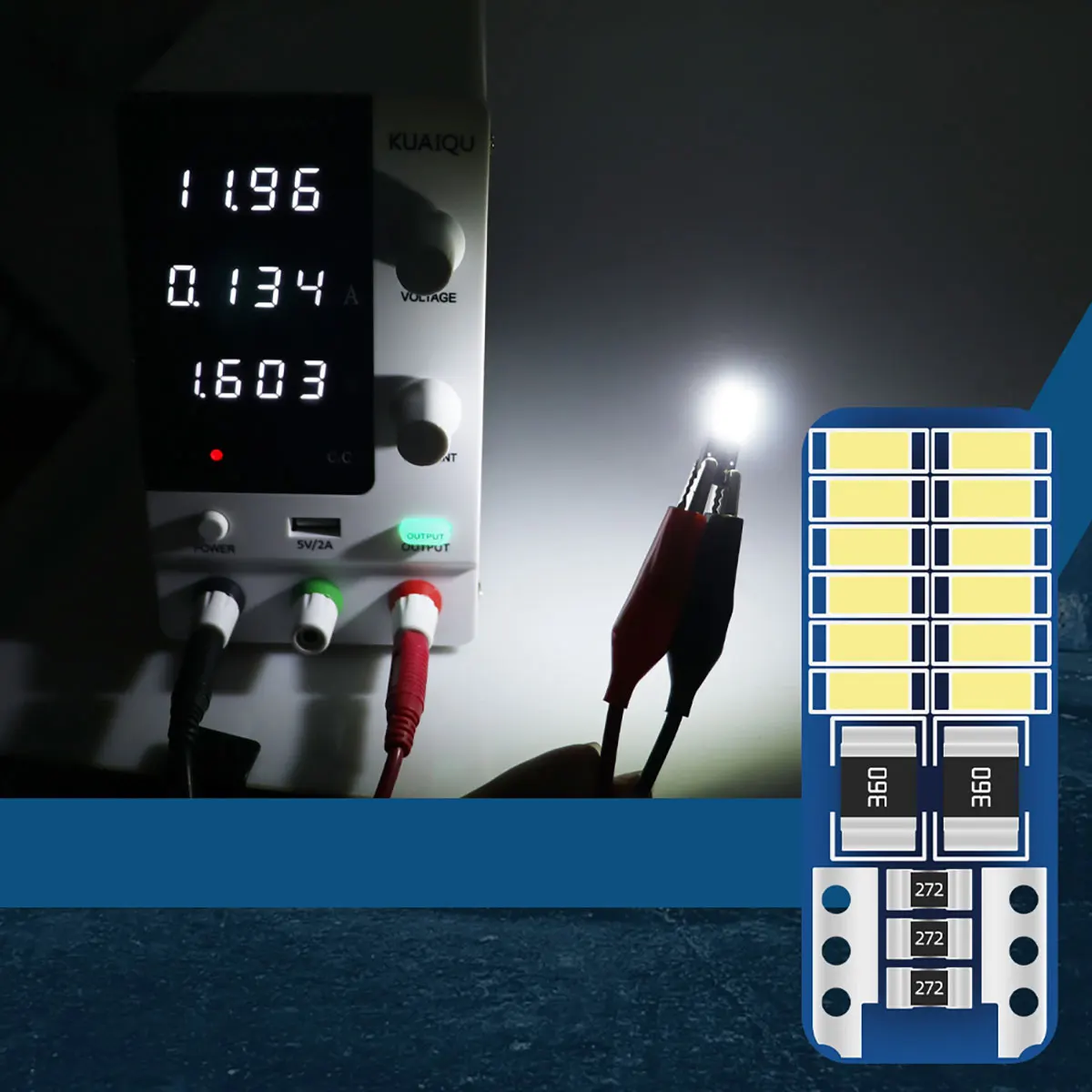 20 peças t10 w5w led canbus 3014 24smd sem erro 194 168 t10 led instrumento interior do carro lâmpada 12v universal branco 6000k