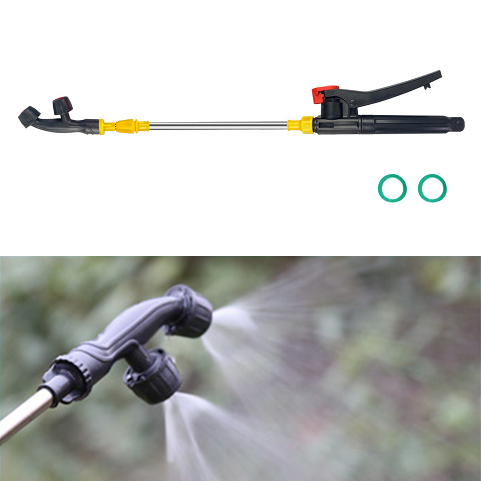 Asta per spruzzatore retrattile Bacchetta per irrigazione in acciaio inossidabile Asta di prolunga per spruzzatore per irrigazione esterna Piante sospese Albero da giardino