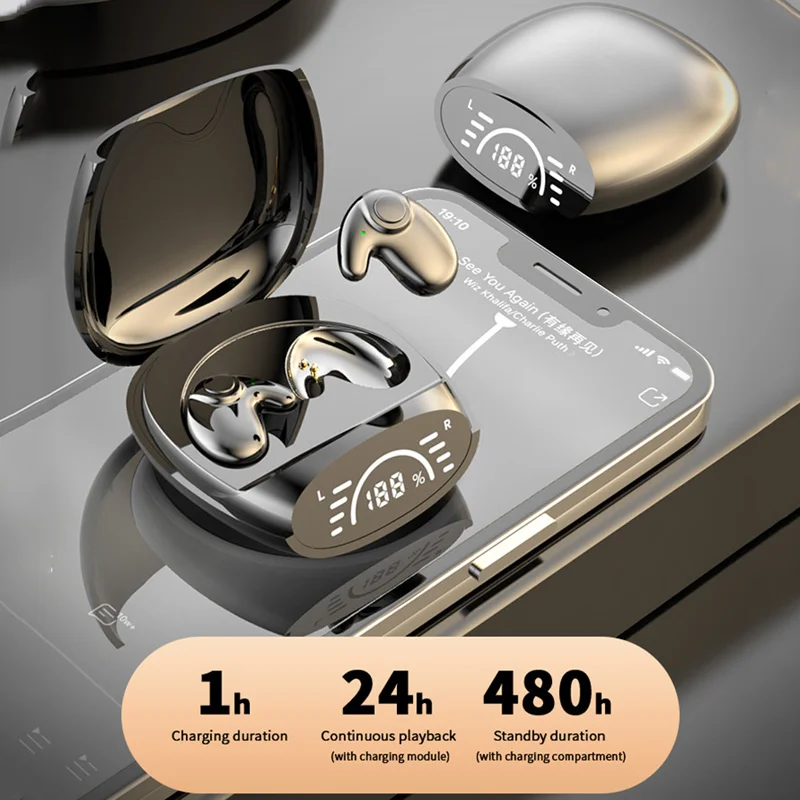 Xiaomi-auriculares invisibles para dormir, cascos pequeños con cancelación de ruido, inalámbricos, deportivos, estéreo, Bluetooth 5,3