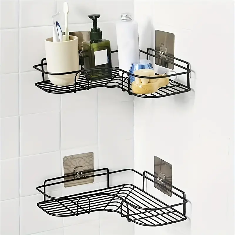 1PCS Non Perforated Bathroom, Bathroom, Triangle Shelf, Wall Mounted Toilet, Bathroom, Washbasin, Storage of Wall Supplies