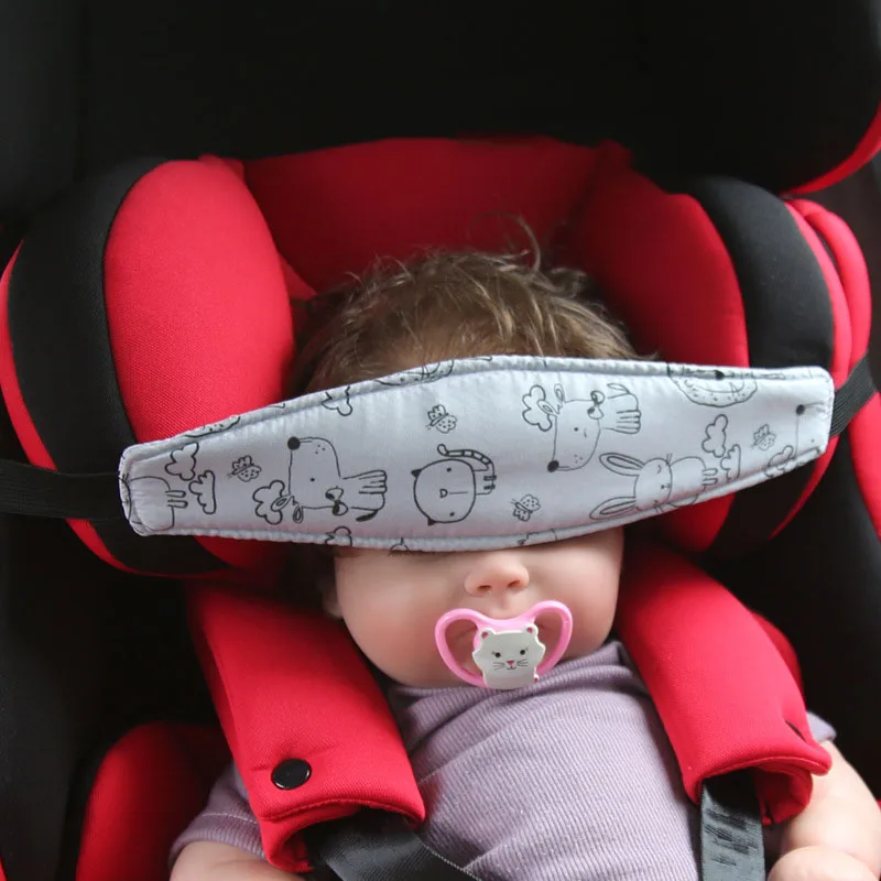 Suporte de cabeça para assento de carro infantil, cinto de fixação ajustável para meninos e meninas, posicionador de sono, alças de assento de carro para crianças