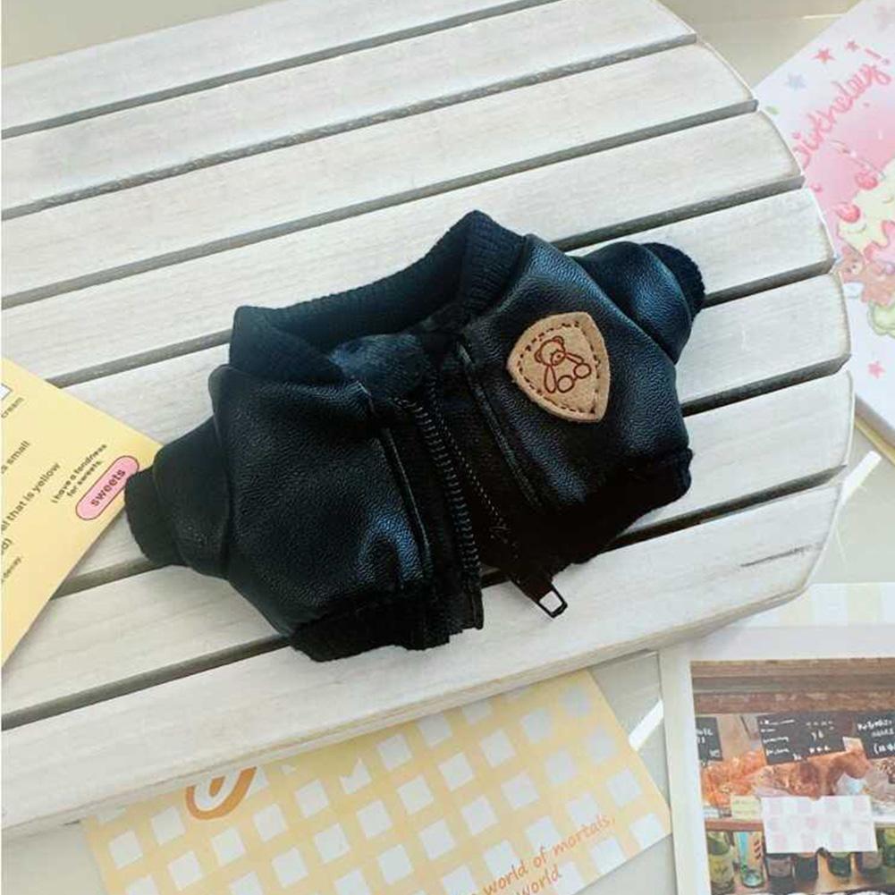 17 см мини-плюшевая кукла, одежда, аксессуары для Кореи, Kpop Exo Labubu Idol, комплект кожаной куртки, одежда в подарок