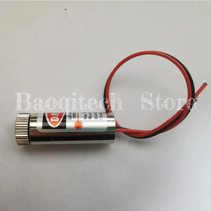 clase industrial enfocable de la lente de cristal de la cabeza del módulo del laser de la línea/del punto rojo de 650nm 5mW