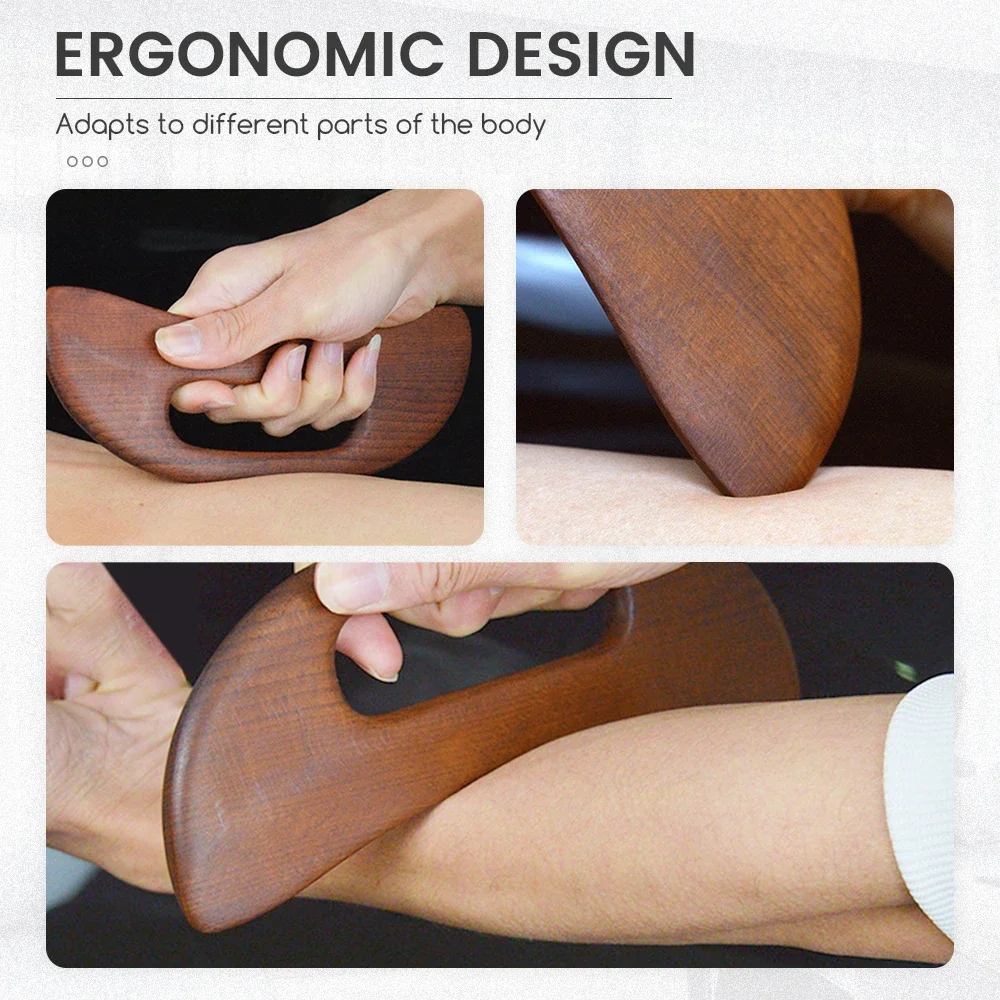 Gesundheitswesen Abnehmen Guasha Brett Holz Therapie Massage Stick Lymphdrainage Massagegerät Schaben für Entspannung und Erholung