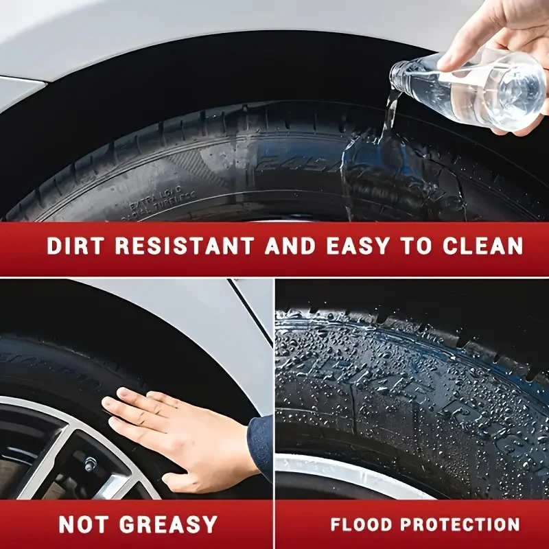 Car Tire Wax Restorer Gloss Enhancer Crystal Clear Plastic Panel Renewal Coating Agent Tire Back To Black Shine Enhancer Polish