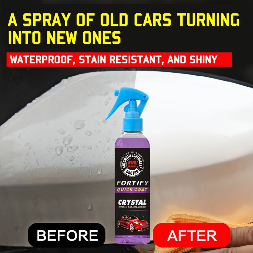 Spray de revestimento de proteção de carro, agente de manutenção de revestimento multiuso, spray de revestimento de carro cerâmico, agente de reparo de peças de plástico