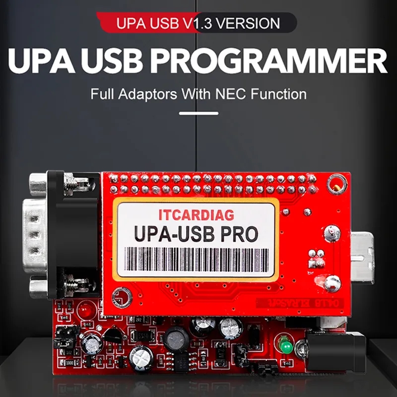 2025 UPA USB PRO V1.3 SN:050D5A5B с тестовым кабелем, настройка чипа ЭБУ с полным сценарием 350 МБ, Upa USB-программатор, диагностический инструмент