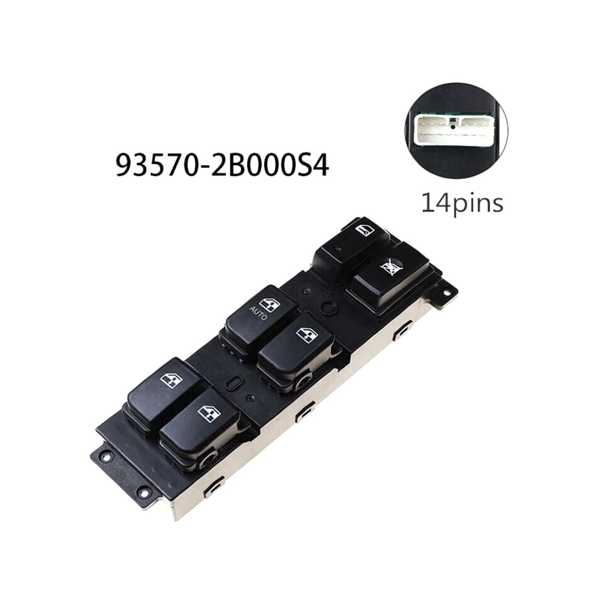 Driver Driver sakelar jendela daya kiri untuk Hyundai Santa Fe CM 2007-2011