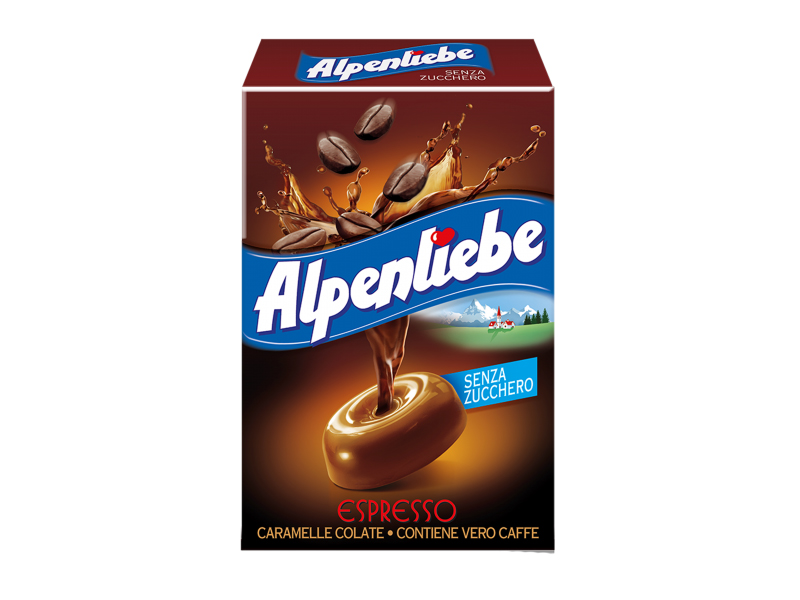 Kaffeebonbons Espresso ohne Zucker 49g - Alpenliebe