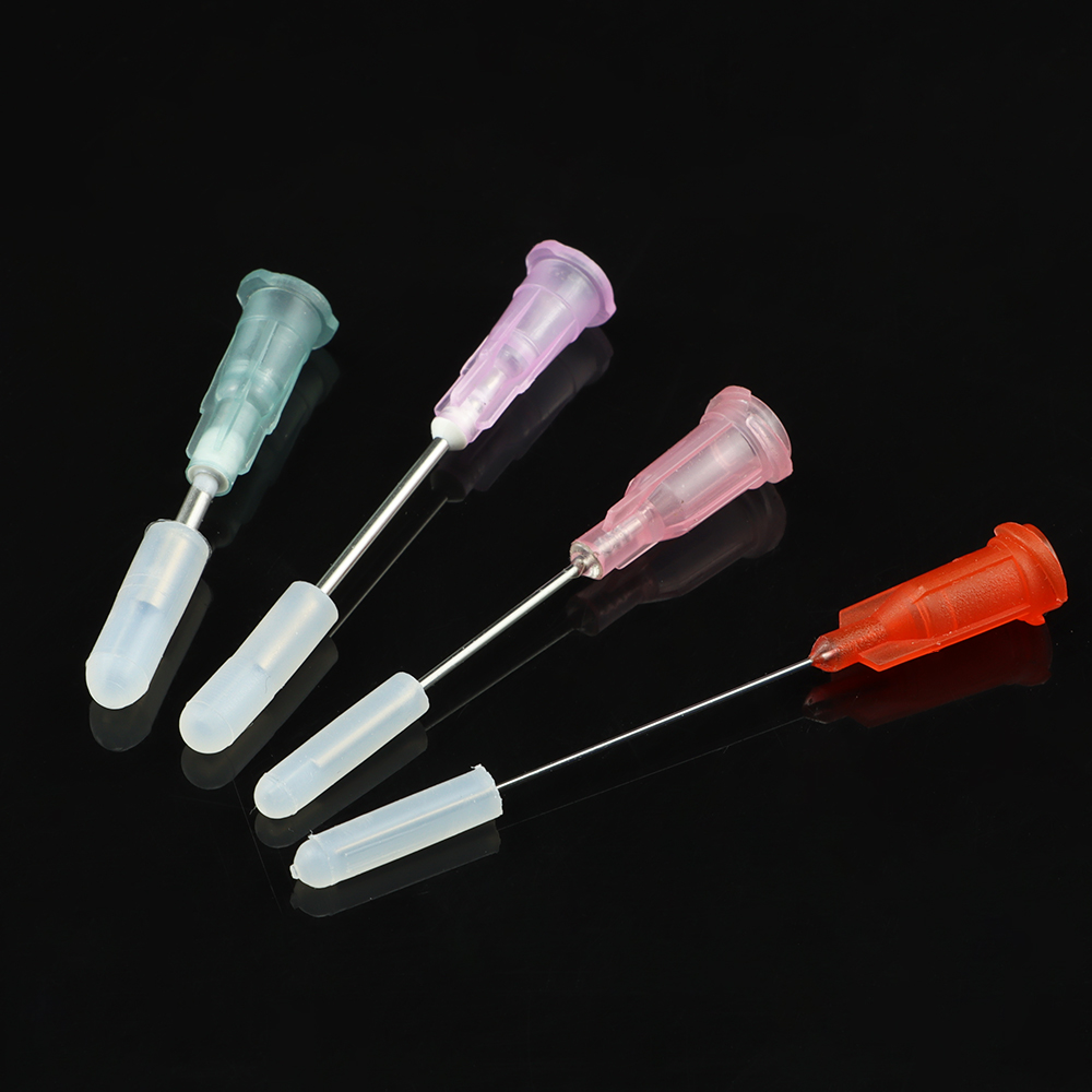 Aiguille de distribution avec capuchon en silicone, 50/100/200 pièces, aiguille à colle, couvercle de protection, aiguille de seringue, empêche la colle de solidification