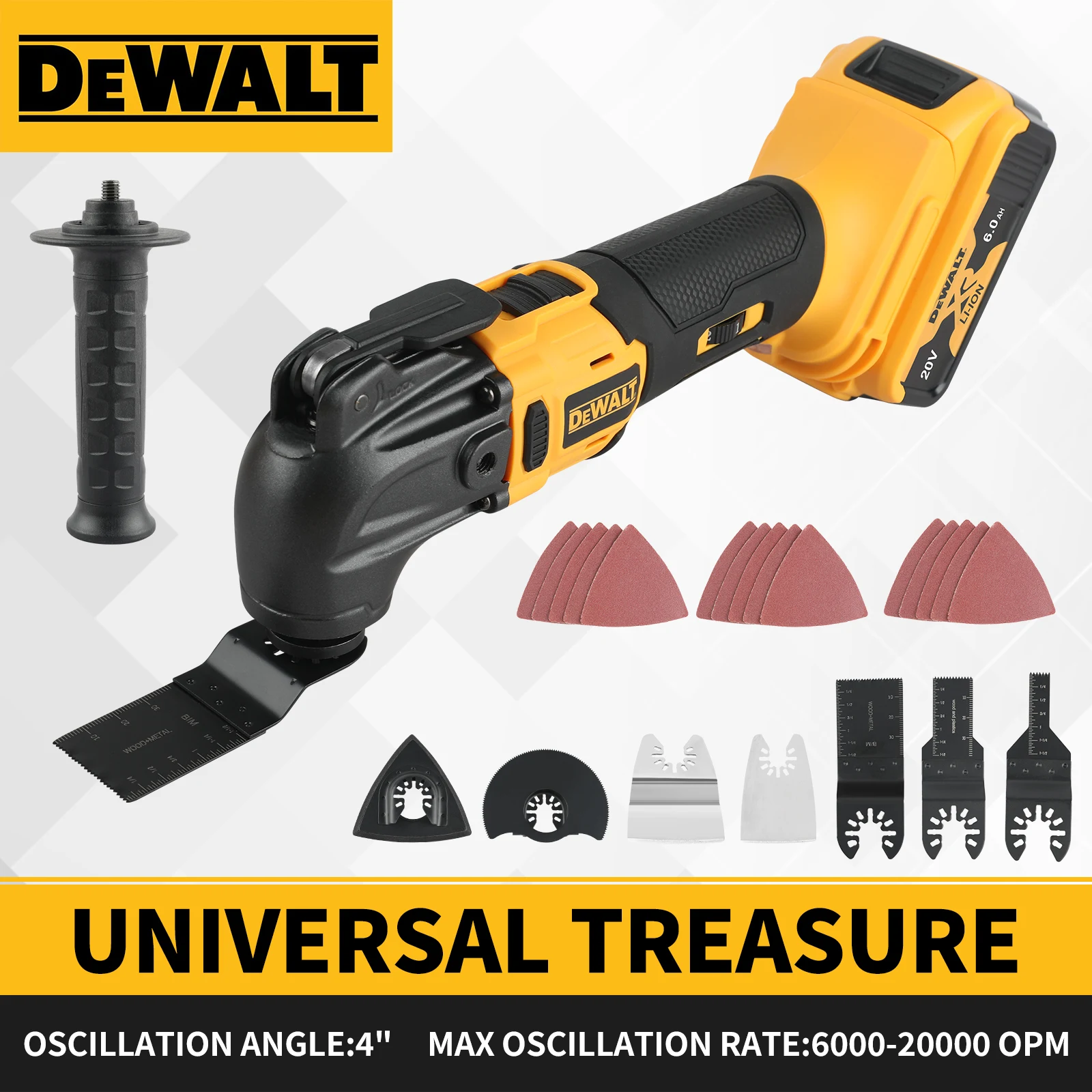 Dewalt nova ferramenta oscilante sem escova de liberação rápida ferramenta multifuncional renovador aparador elétrico para bateria dewalt 20v