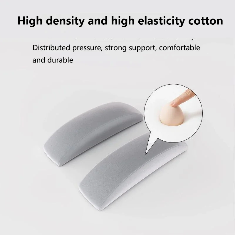 2Pcs Universal Chair Armrest Pads Black Gray Relief Elbows Forearm Pressure Memory Foam Armrest Cushion For Office Gaming Chairs