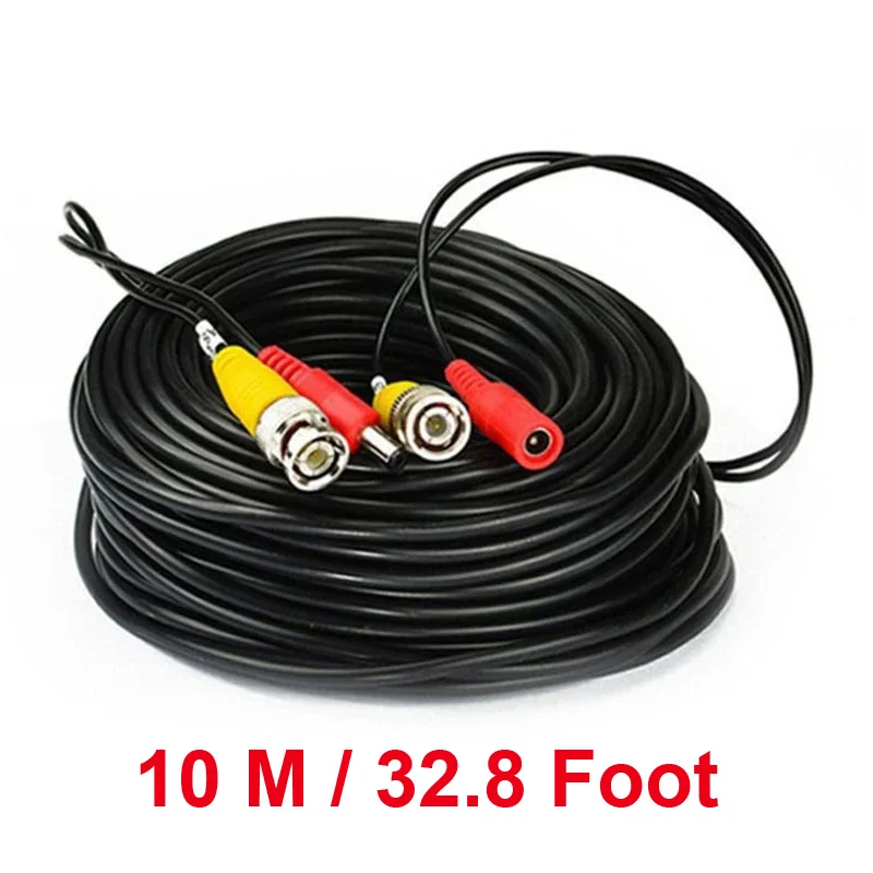 10M/32,8 Fuß BNC Kabel Für CVBS CCTV DVR Kamera Recorder System Zubehör Video Kabel DC Power Sicherheit überwachung BNC Kabel
