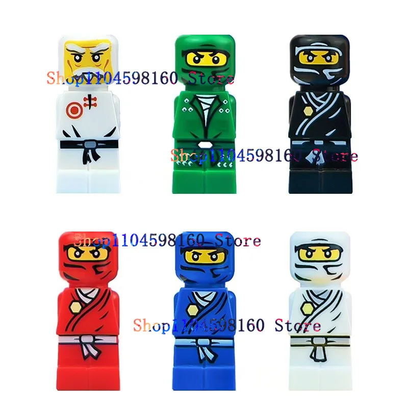 6 stücke Anime Cartoon TV Spielzeug Ninja Elemental Powers ZX Lloyd Cole Jay Kai Zane Master Wu Bausteine Spielzeug Puppen geburtstag Geschenke
