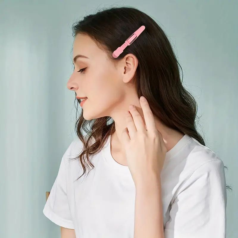 5-30 個ワニヘアクリッププラスチック滑り止めヘアピン黒ピンク耐久性のあるヘアクランプ理髪スタイリングアクセサリー女性男性