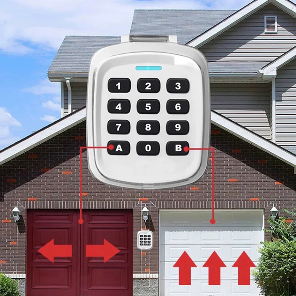 Multi-frequency 280-868MHz 280-868MHz Gate Garage Door Key Wireless Keypad Code Remote Control Door Opener